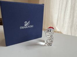 Swarovski Figur, Katze mit Nikolaushut/Cat with Santa's Hat
