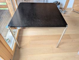 USM Haller Tisch schwarz Chromgestell guter Zustand 