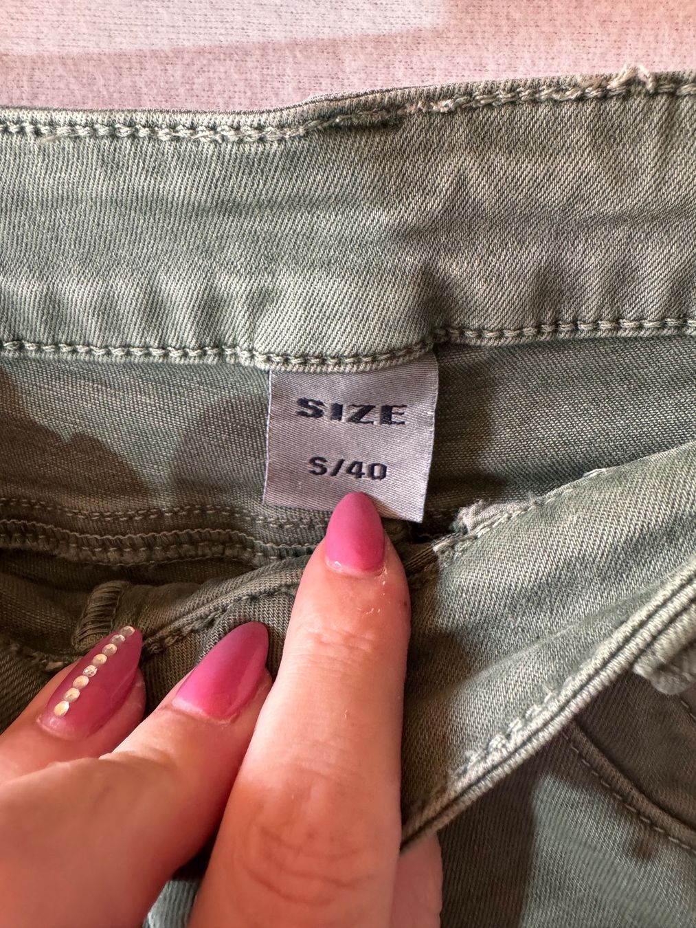 Jeans: Mintgrüne Jeans Gr. S – Usato da Grosswangen venduto da second_hand_dress 6