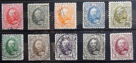 Luxemburg Kat. 57-66 gest. 1891 Kat. 140 Euro