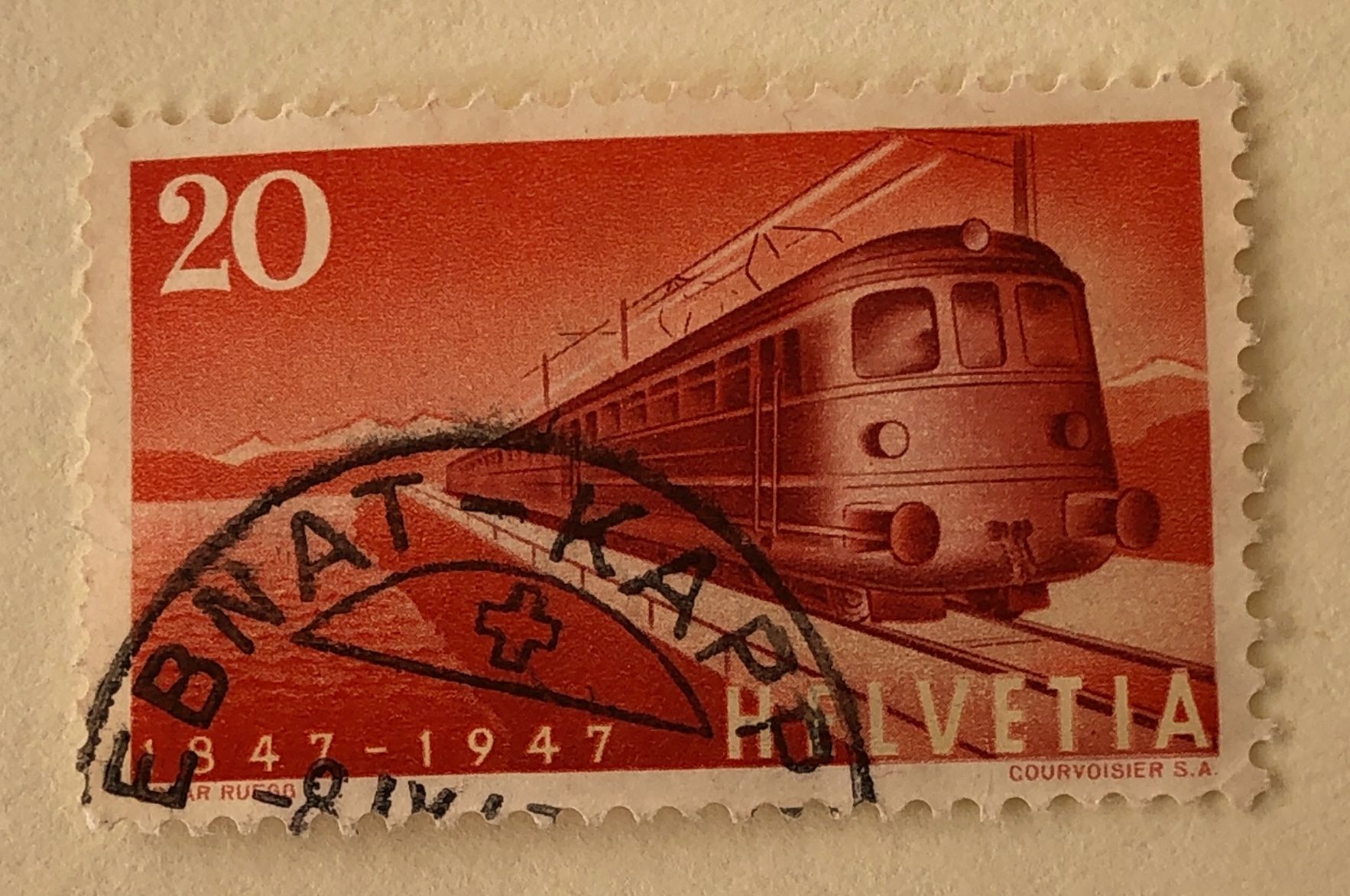 Tutti i francobolli: Nr.279 Gottthardschnellzug  Stempel    – Usato da Aarau venduto da Billa007