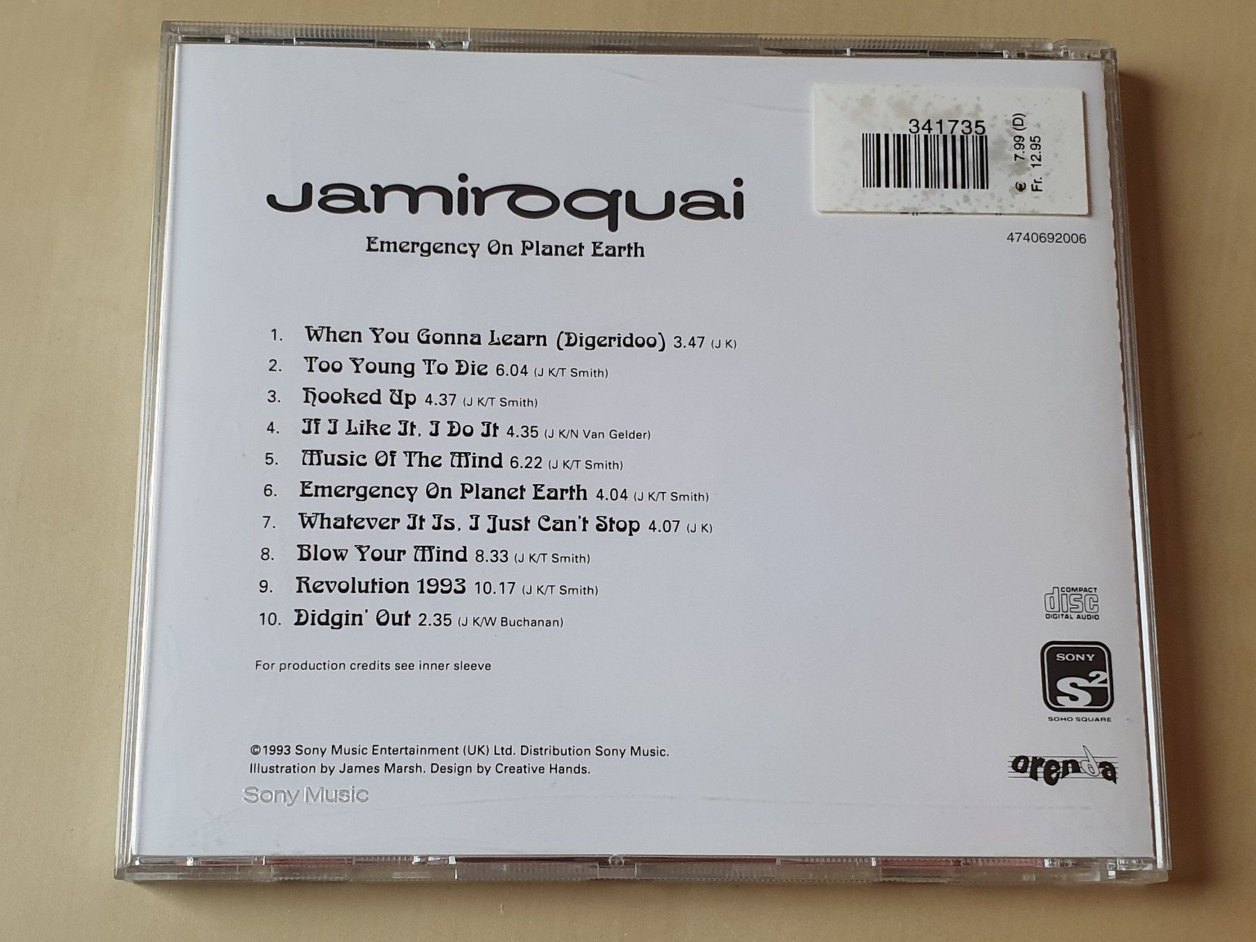CD: Jamiroquai Emergency on Planet Earth – Usato da Stansstad venduto da collectorsshop 1