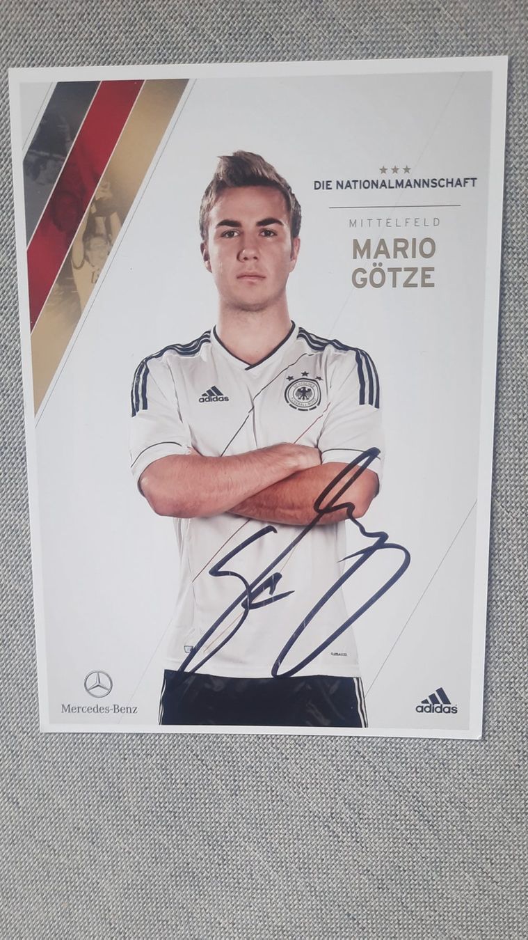 Autografi: Autogrammkarte Mario Gòtze – Usato da Schmerikon venduto da Olympia04