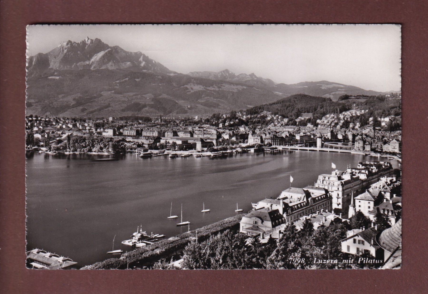 Cartoline postali: LUZERN - Teilansicht - 1953 – Usato da Pully venduto da nicecards-shop