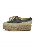 Pollini Espadrille Platform Derby EU 37 Mehrfarbig