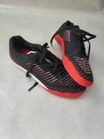 Fussballschuhe Kipsta Indoor schwarz rot Grösse 35 neuwertig