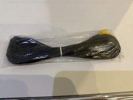Cinch-Kabel, 9 Meter lang, Mono, Schwarz, NEU