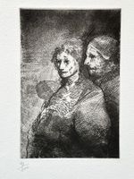 Miguel Condé: El Amor...  Original Radierung Neujahrsblatt