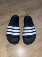 Badeschuhe Adidas schwarz weiss 34