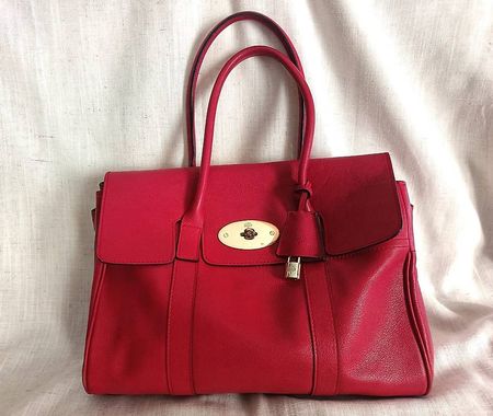 Mulberry Bayswater Pelle Tonalità Corallo Originale