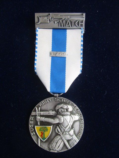 Medaglie: Zuger Kantonal - Match Stutzer 1977 - Email-Wappen Risch – Nuovo (secondo la descrizione) da Luzern venduto da Horoskop1