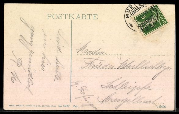 Cartoline postali: AK Morat, Le Château – Usato da Berlin venduto da bartko-reher 1