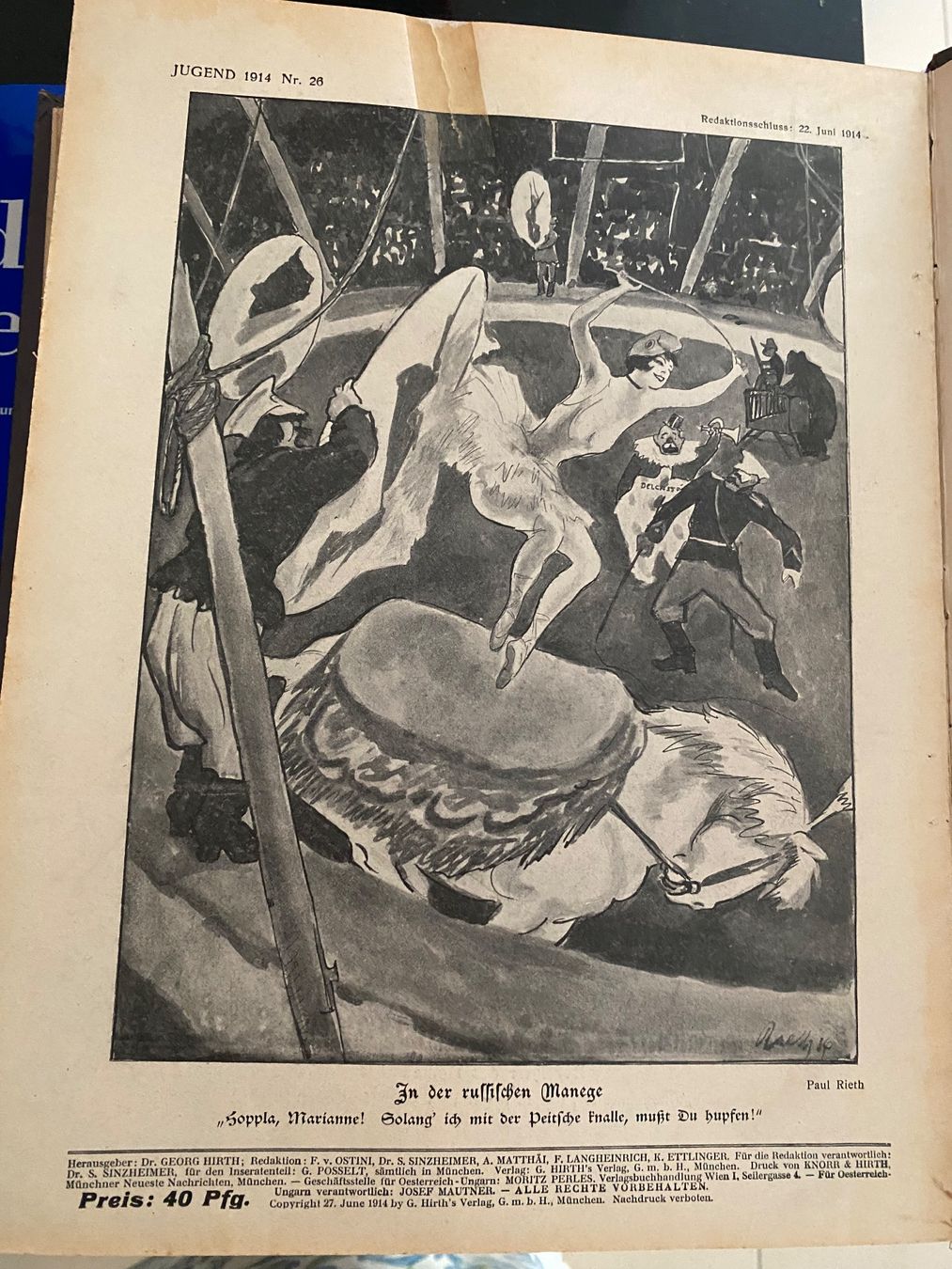 Riviste & Magazine: Jugend, Münchner illustrierte Wochenschrift, 1914 – Usato da Zürich venduto da JAD01 2