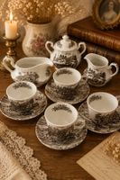 Antikes englisches Teeservice „Hayride“ – Ridgway Ironstone