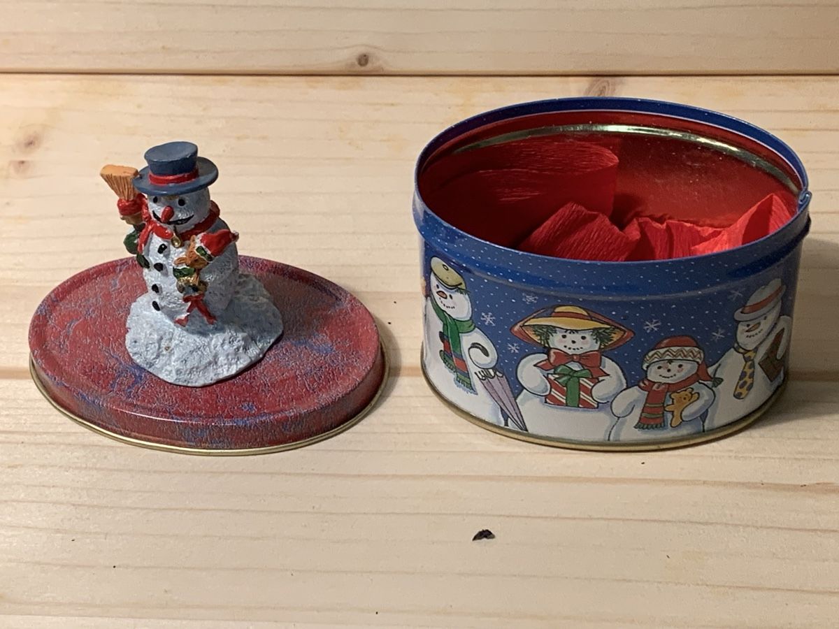 Tutte le decorazioni: Weihnachtsdose Schneemann East End Design 1995 – Nuovo e nell'imballaggio originale da Erlenbach ZH venduto da Ritschly 5
