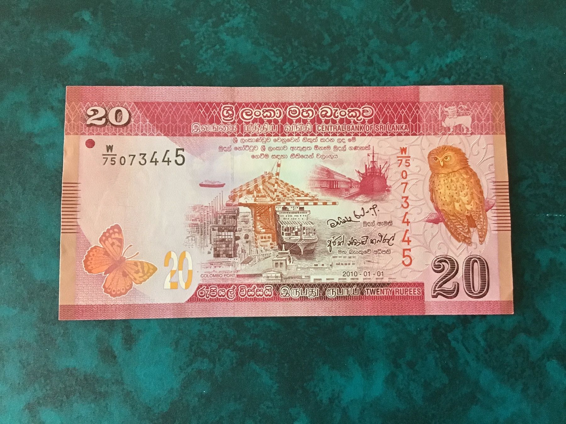 Banconote: Sri Lanka 20 Rupees Note, 2010 – Usato da Urtenen-Schönbühl venduto da absolut08
