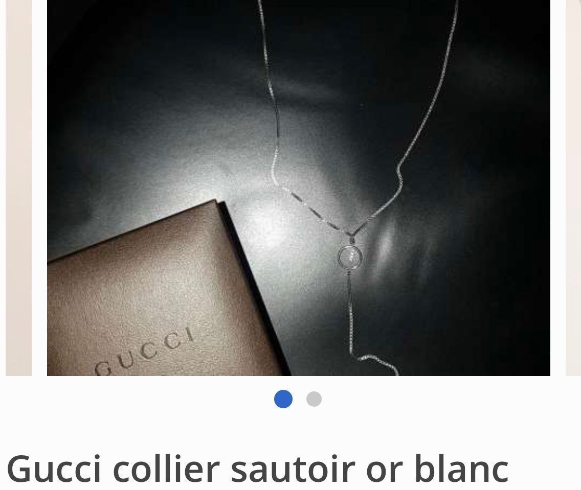Catenine: Collier Gucci à vendre or Gris 750 – Usato da Montreux venduto da Pipo7878 4