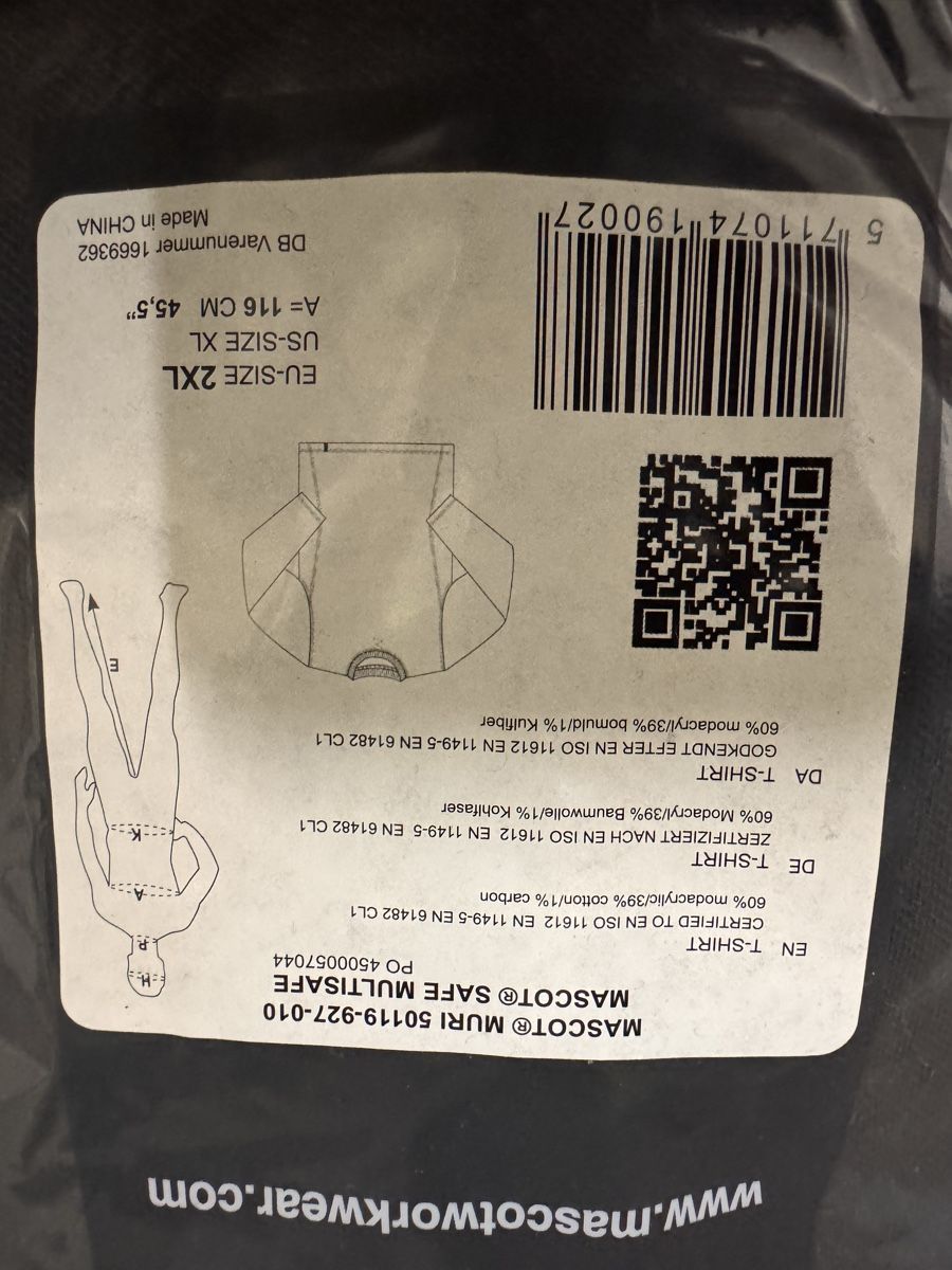 Kleiderpakete: Sweatshirt Mascot Horgen – Neu und originalverpackt aus Orpund von Rhodes0