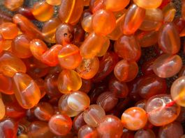 Strang echte carnelian 6-8 mm