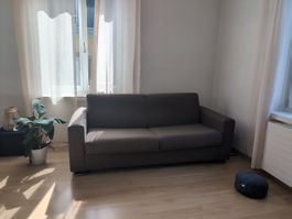 Schlafsofa dunkelgrau/ taupe