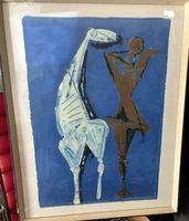 Prestine Lithography «  Horse & acrobat »’55, Marino Marini 