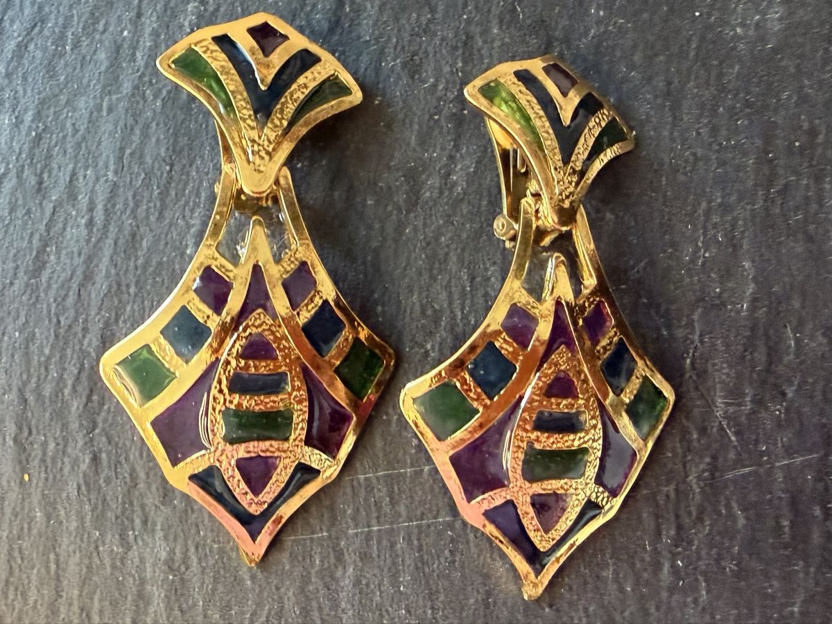 Ohrringe & -stecker: Vintage Ohrringe Clips  – Gebraucht aus Lamone von LaCantinaMagica