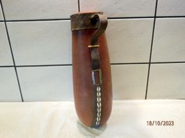 antiker, afrikanischer Pfeilköcher mit Verzierungm 35 / 12cm