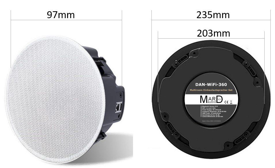 Lautsprecher: MARD-Audio DAN-WiFi-360 Lautsprecher-Set – Neu und originalverpackt aus Bottighofen von zaap 3
