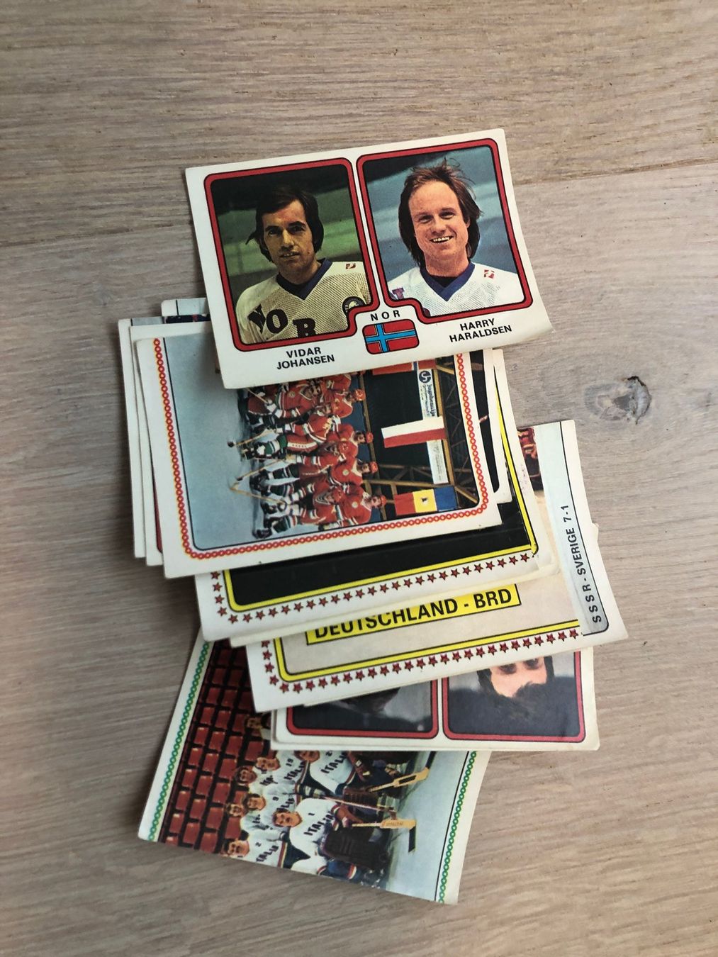 Werbeartikel: 15 Panini-Kleber Hockey 1979 – Gebraucht aus Schliern b. Köniz von