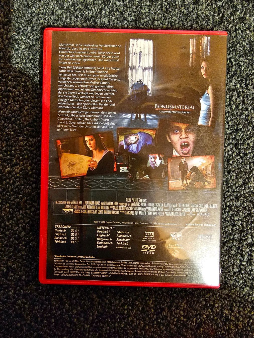Alle DVDs: THE UNBORN (13015) – Gebraucht aus Ruswil von M71 1