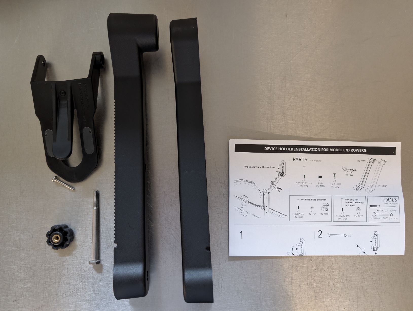 Concept 2 Hometrainer: Concept 2 Tablet / Handy Halterung Model C /D – Nuovo (secondo la descrizione) da Langendorf venduto da 1stats1