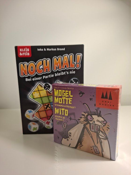Giochi: Spieleduo "Mogel Motte" und "Noch Mal!" – Nuovo e nell'imballaggio originale da Au ZH venduto da zettel_zueri