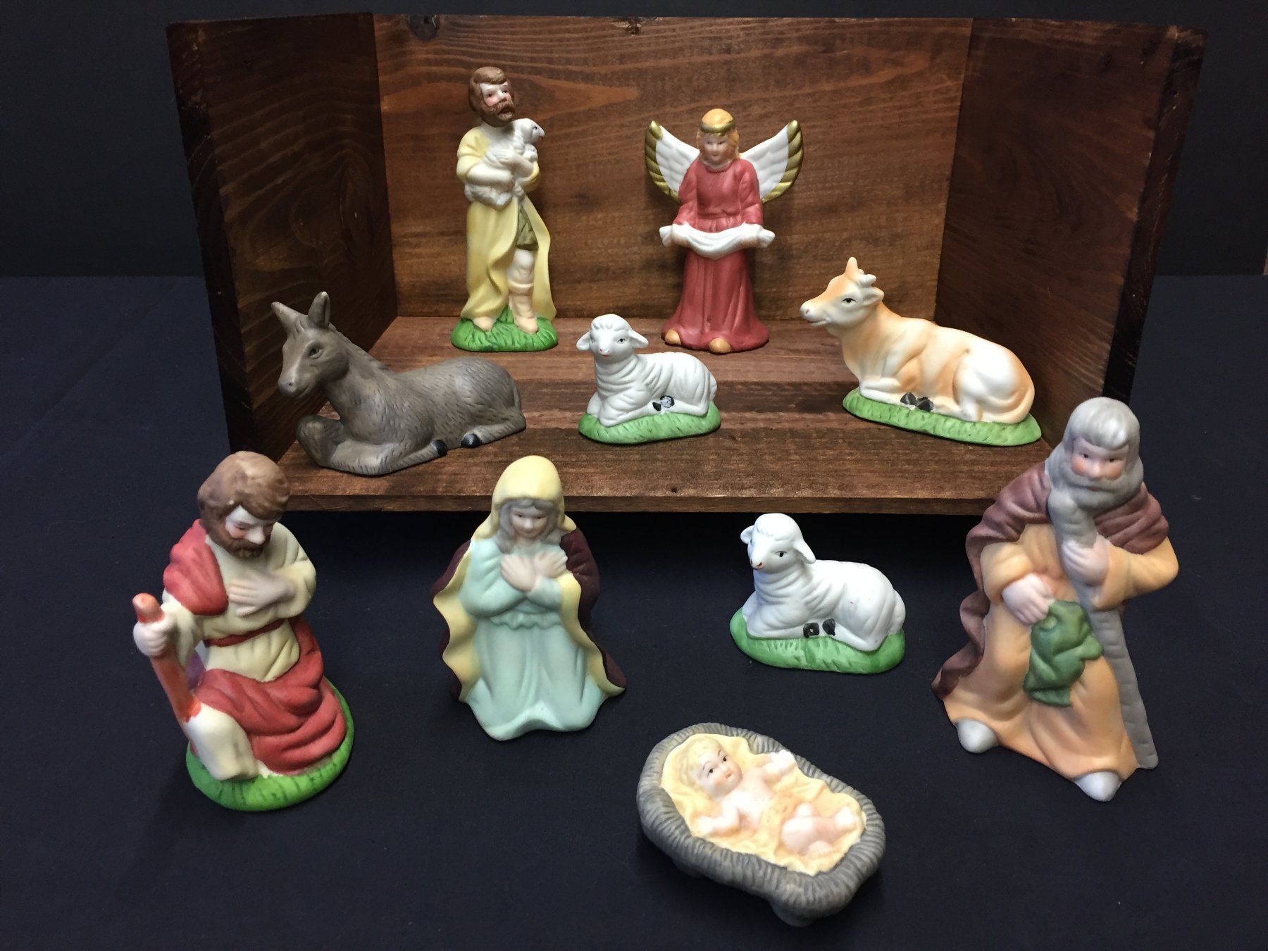 Statuette: 10 Vintage Krippenfigur – Usato da Schaffhausen venduto da vintageville 7