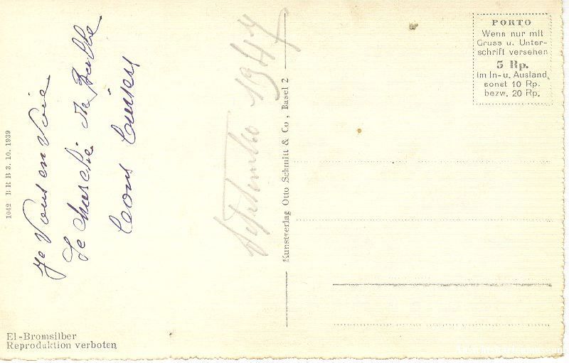 Cartoline postali: Basel - Marktplatz belebt + 1939 – Usato da Emmenbrücke venduto da teestube 1