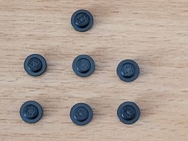 Lego - Pièces détachées - 7x ronde et noir
