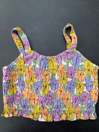 Sommerliches Crop Top Blumenmuster Gr.134 von ZARA
