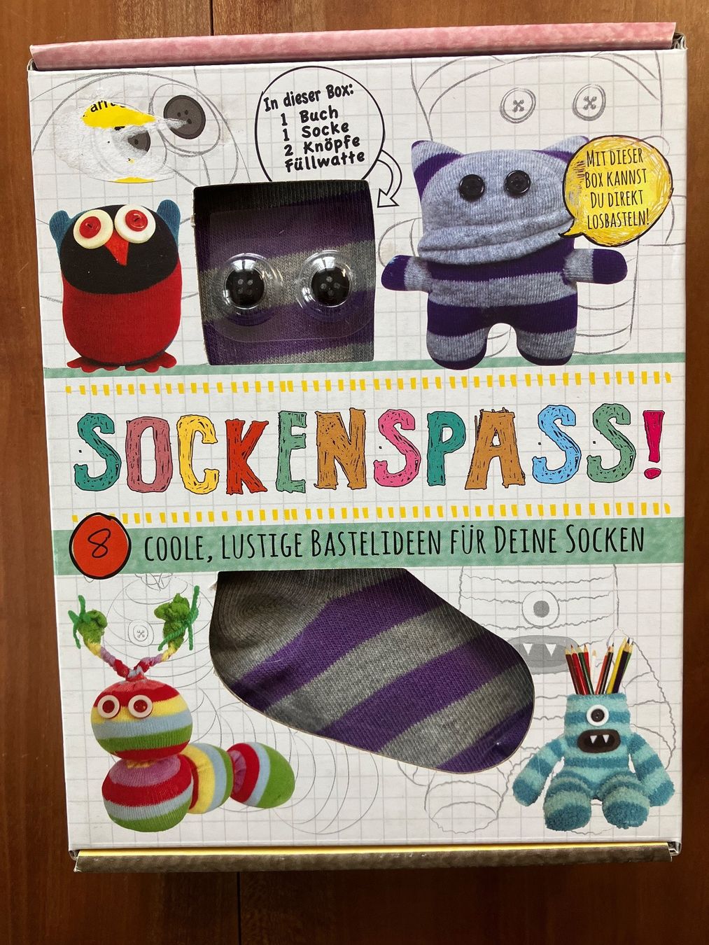 Kit bricolage: Bastel-Set Sockenspass – Nuovo e nell'imballaggio originale da Lommis venduto da supersue
