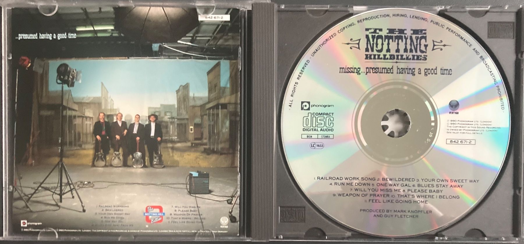 CDs: THE NOTTING HILLBILLIES - MISSING.... PRESUMED HAVING A GOOD – D'occasion à Poliez-Pittet par Newtown-Records 2