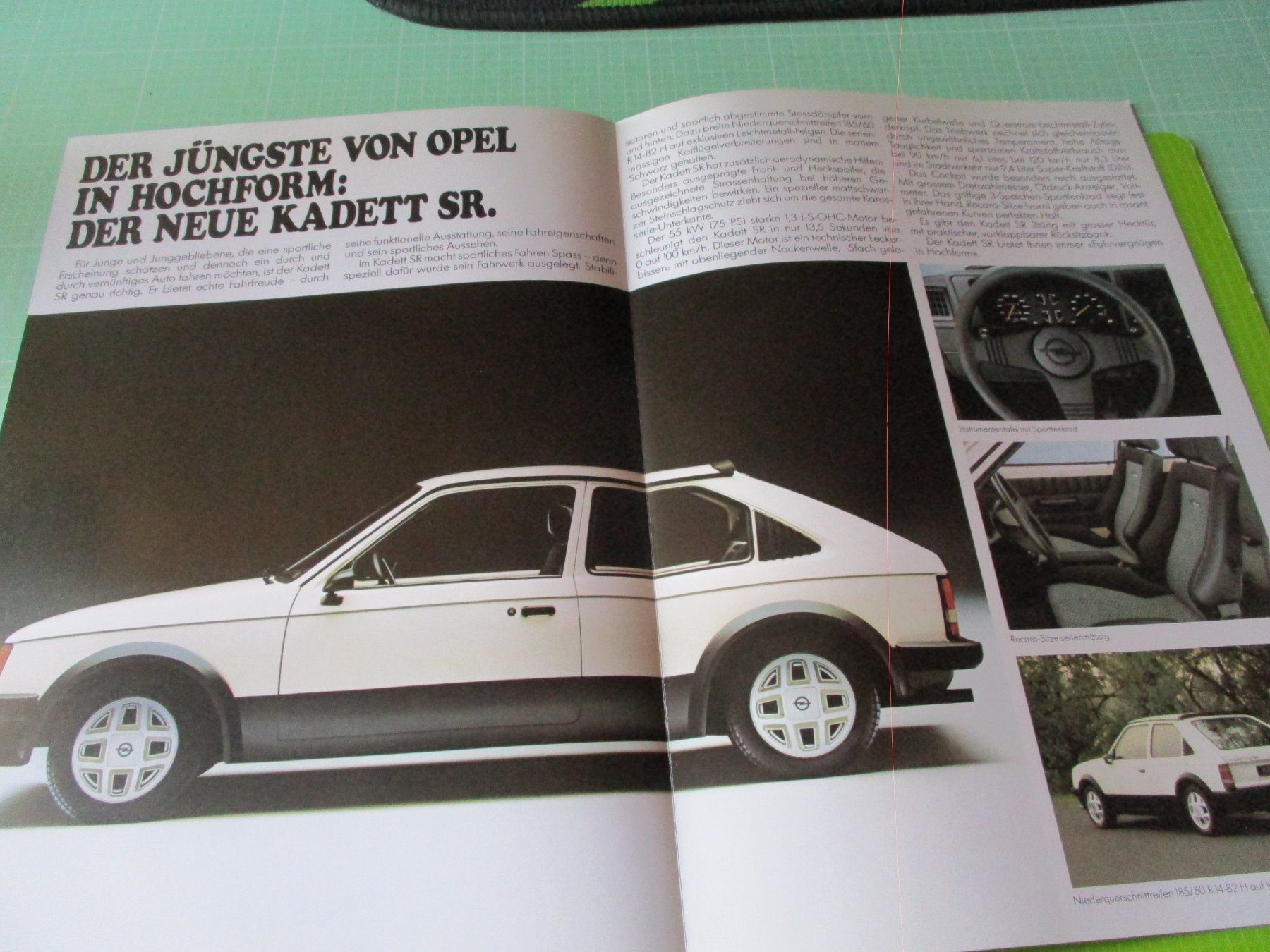 Opel Documenti: Opel Kadett SR Prospekt 1984 - – Usato da Ottikon Gossau ZH venduto da hokuspokus