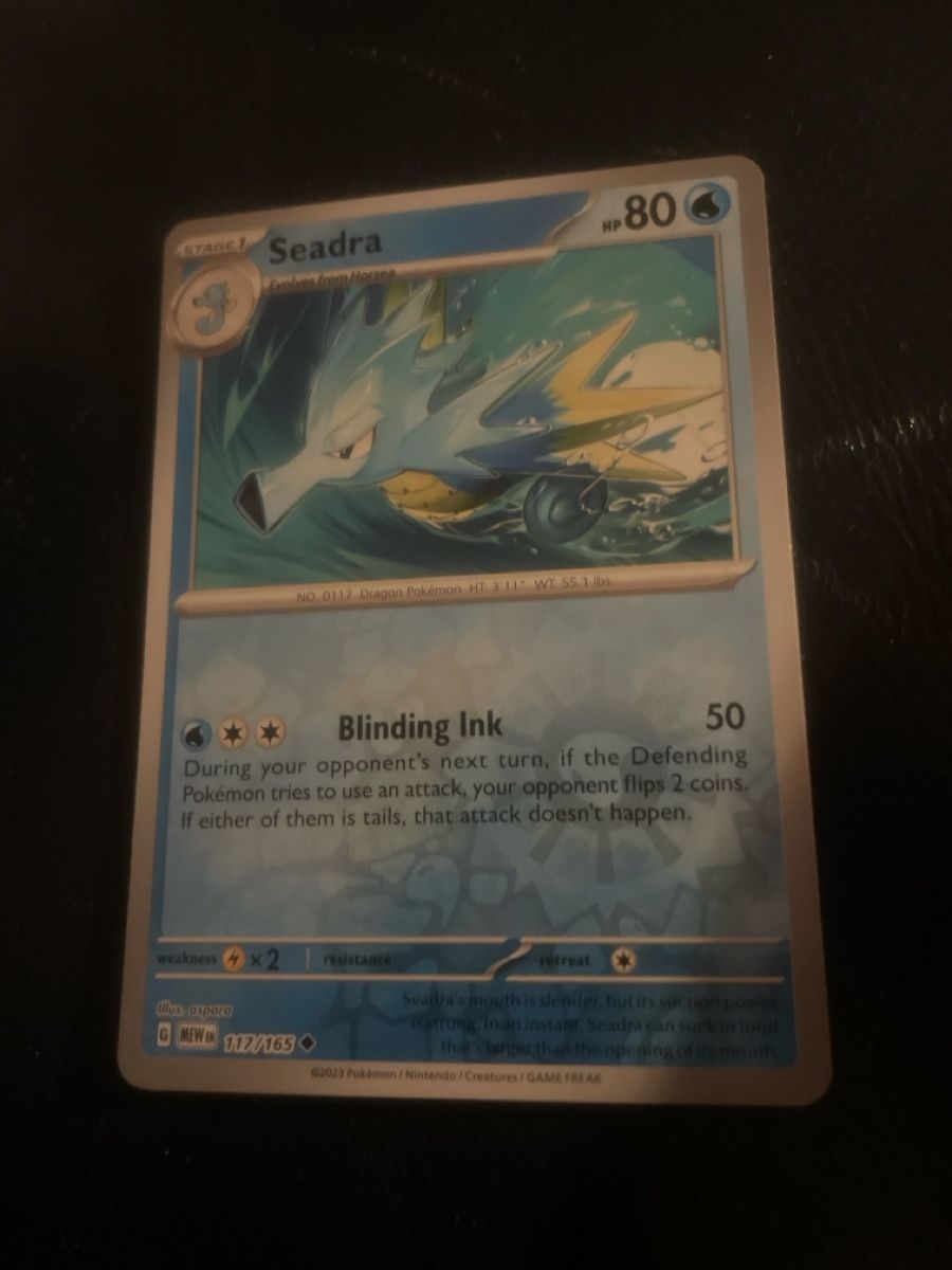 Pokémon Carte collezionabili: Seadra 117/165 Pokemon 151 Reverse Holo – Usato da Bazenheid venduto da Toulouse12