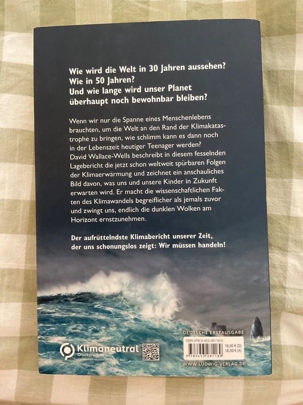 Bücher: Buch Die Unbewohnbare Erde David Wallace-Wells – Neu (gemäss Beschreibung) aus Rafz von mar_j7dl 1