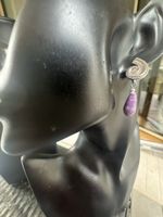 Ohrringe mit Amethyst Tropfen 