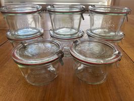 8 WECK Rundrand-Glas 100 Sturzglas 370 ml