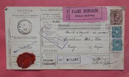 RARES Antikes Dokument 1898 Bulletin d Expedition mit Siegel