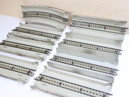 Märklin 8 x Brücken/Rampen Set H0 Metall