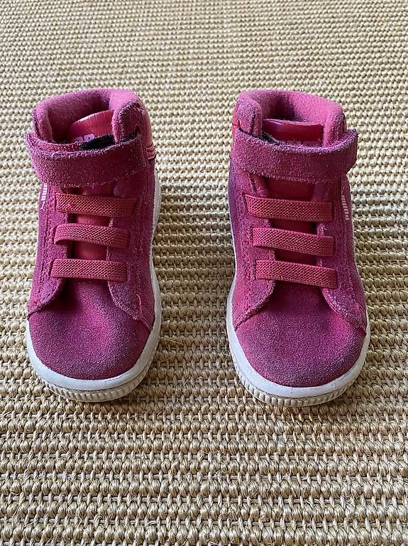 Puma Scarpe per ragazzi: Puma Turnschuhe Wildleder pink Gr. 21 – Usato da Zürich venduto da coraruoss 1