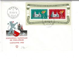 Lausanne-Block FDC französisch