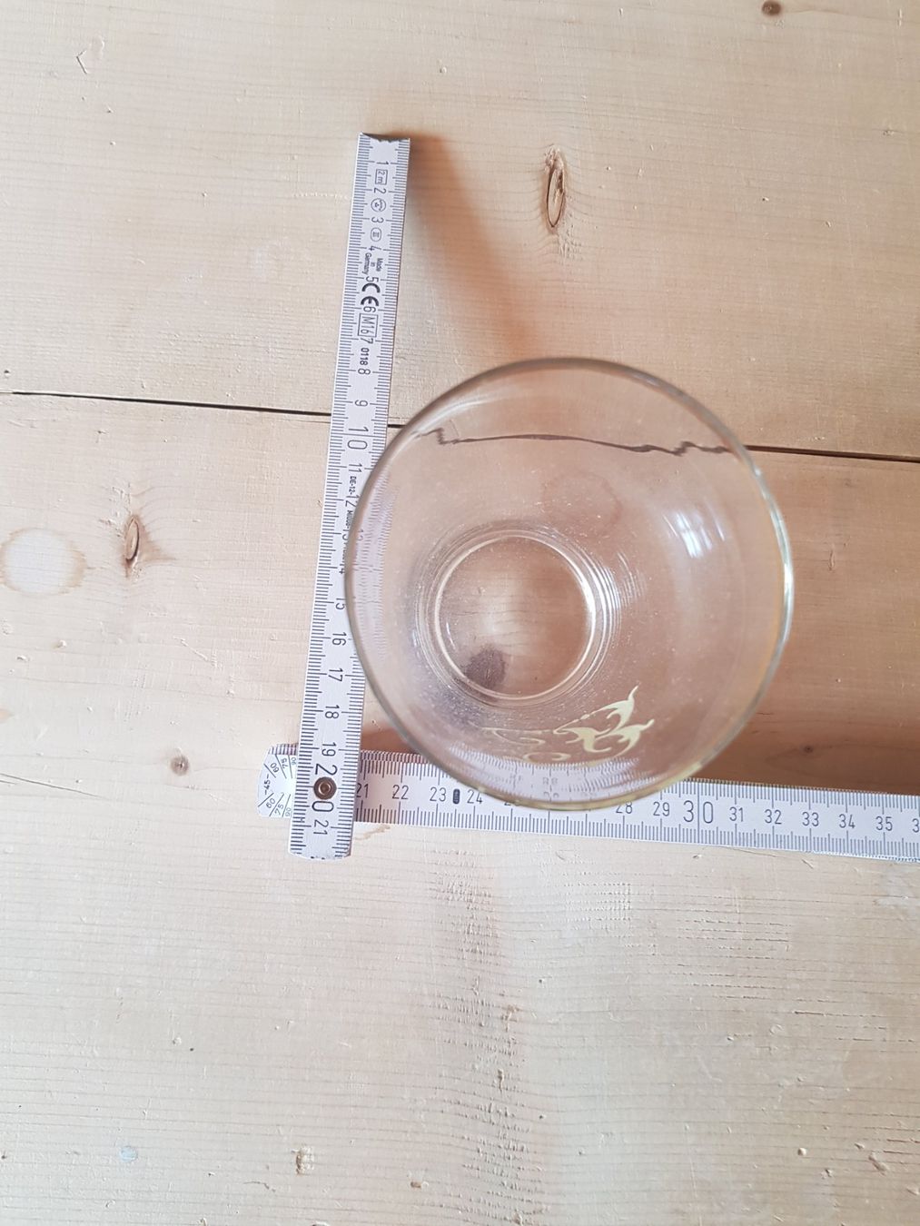 Toutes les décorations: antikes Glas mit Goldbuchstabe B – D'occasion à Brunnadern par eichmann.anton 1