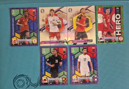 Cartes de football Topps panini 6 cartes joueurs différents
