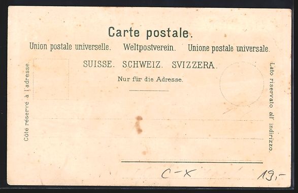 Cartoline postali: Litho Herisau, Krankenhaus, Poststrasse, – Usato da Berlin venduto da bartko-reher 1